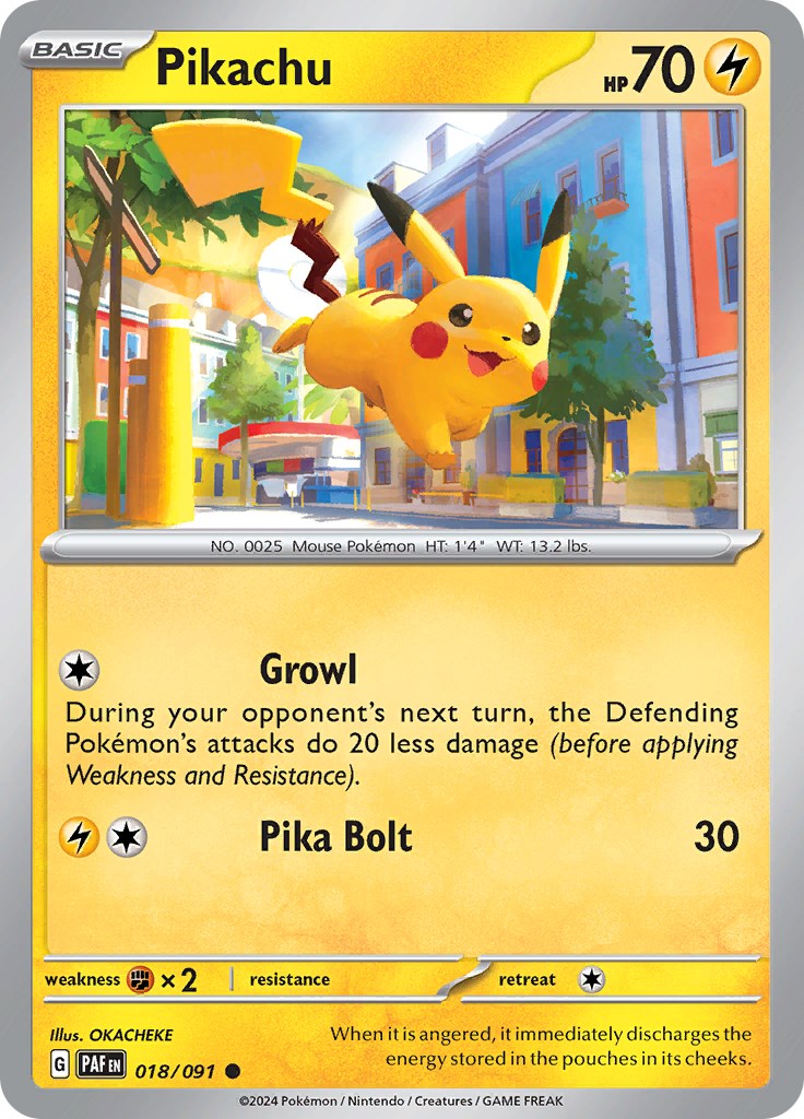 Pikachu (018/091) [Scarlet & Violet: Paldean Fates] | Exor Games Summserside