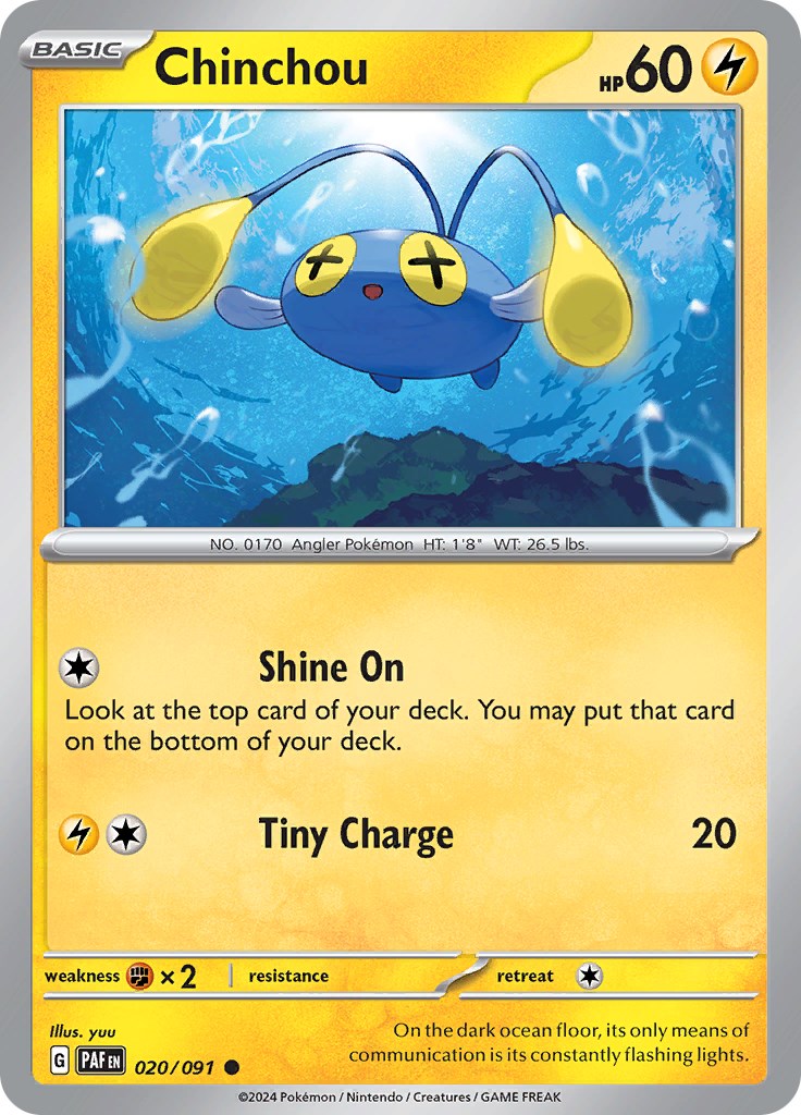 Chinchou (020/091) [Scarlet & Violet: Paldean Fates] | Exor Games Summserside