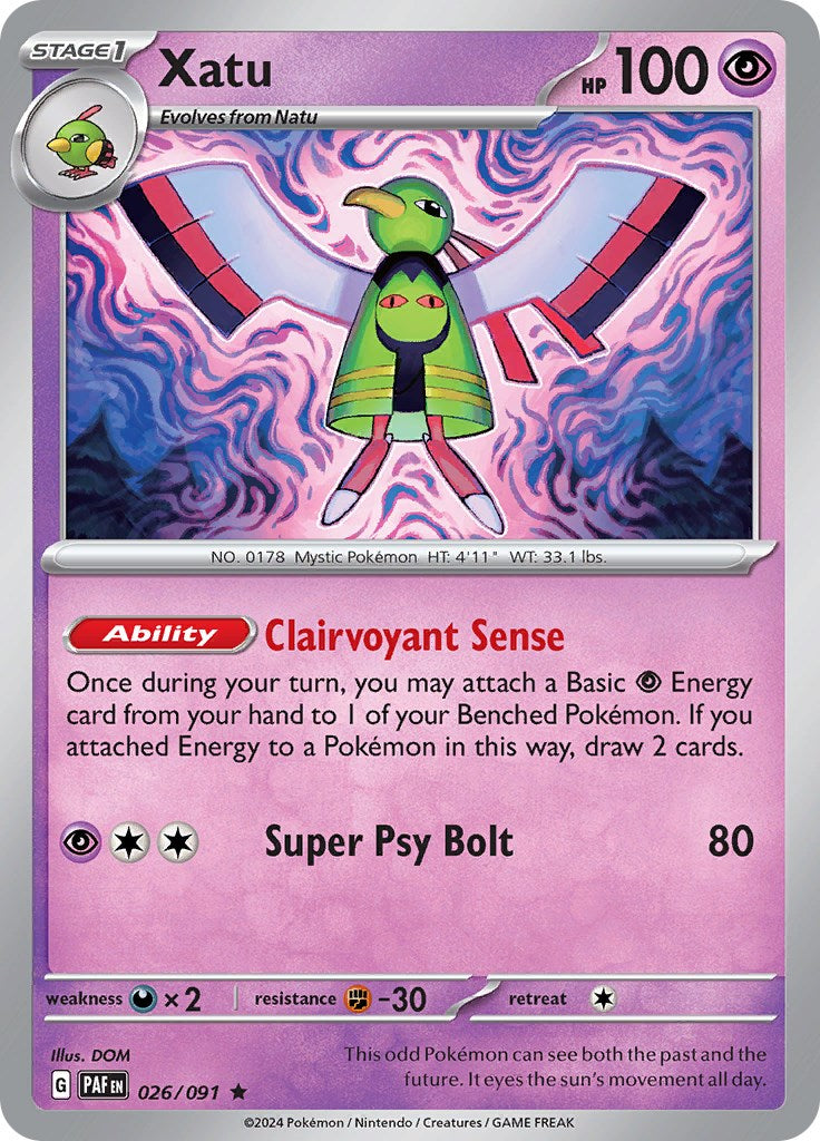 Xatu (026/091) [Scarlet & Violet: Paldean Fates] | Exor Games Summserside