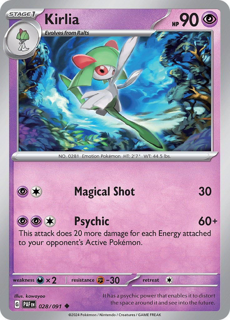 Kirlia (028/091) [Scarlet & Violet: Paldean Fates] | Exor Games Summserside