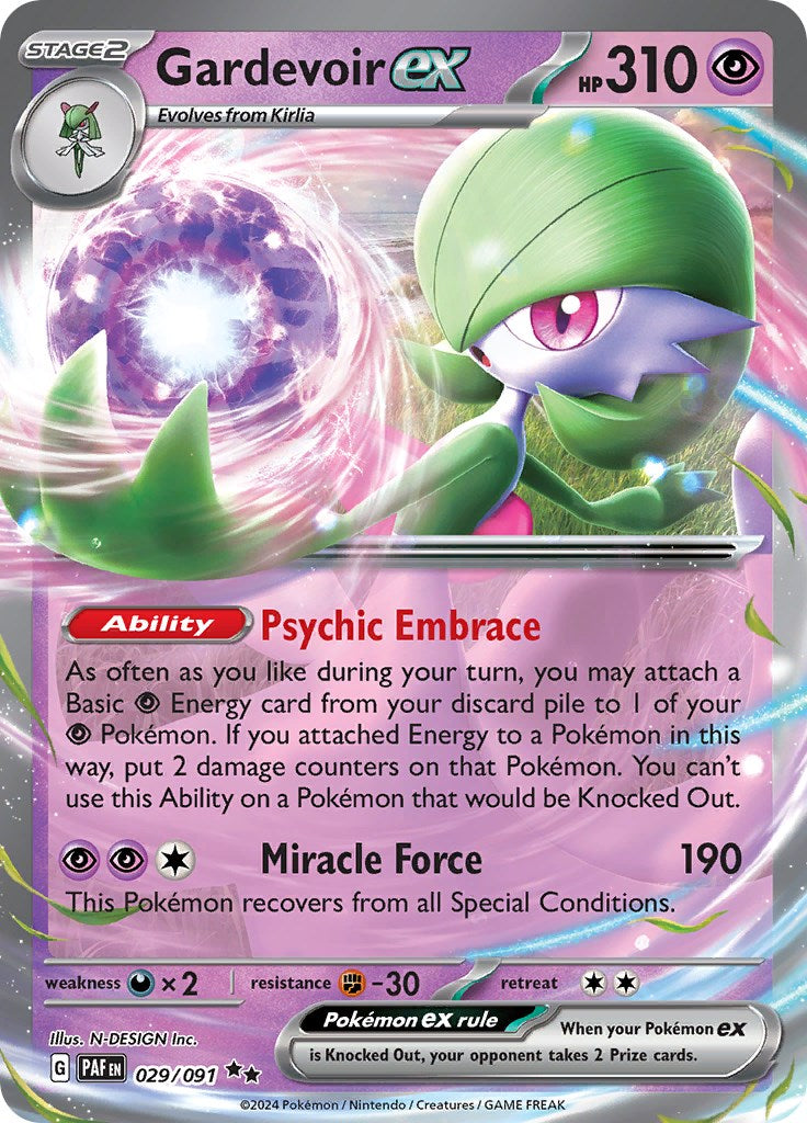 Gardevoir ex (029/091) [Scarlet & Violet: Paldean Fates] | Exor Games Summserside