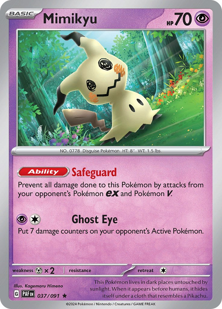 Mimikyu (037/091) [Scarlet & Violet: Paldean Fates] | Exor Games Summserside