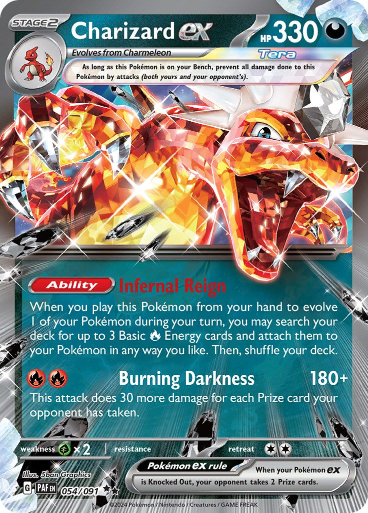 Charizard ex (054/091) [Scarlet & Violet: Paldean Fates] | Exor Games Summserside