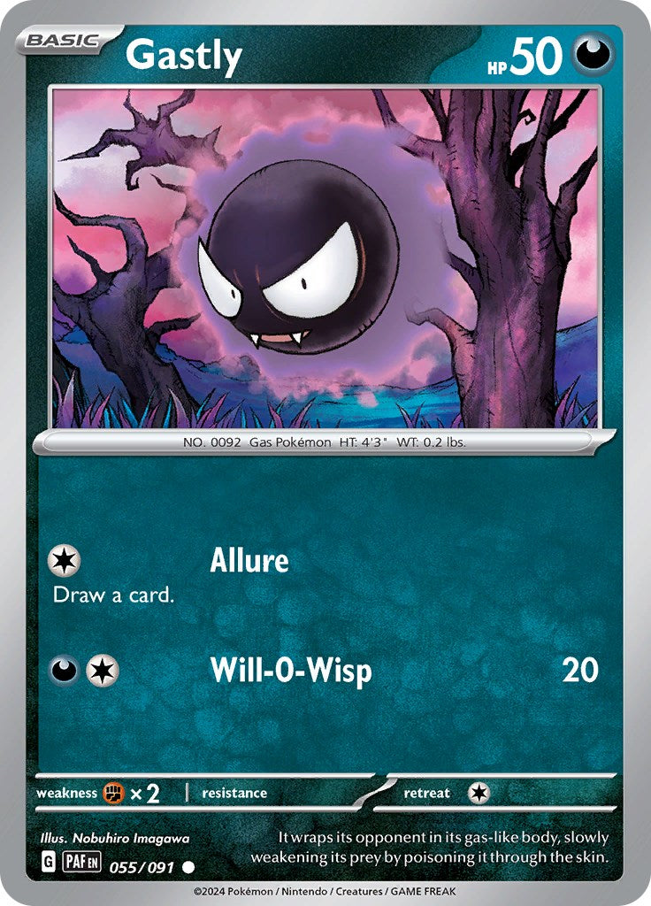 Gastly (055/091) [Scarlet & Violet: Paldean Fates] | Exor Games Summserside