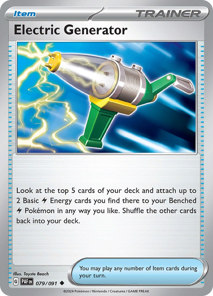 Electric Generator (079/091) [Scarlet & Violet: Paldean Fates] | Exor Games Summserside