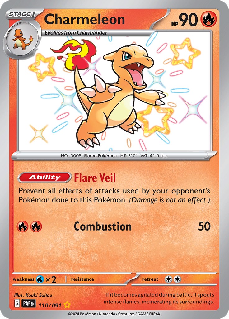 Charmeleon (110/091) [Scarlet & Violet: Paldean Fates] | Exor Games Summserside