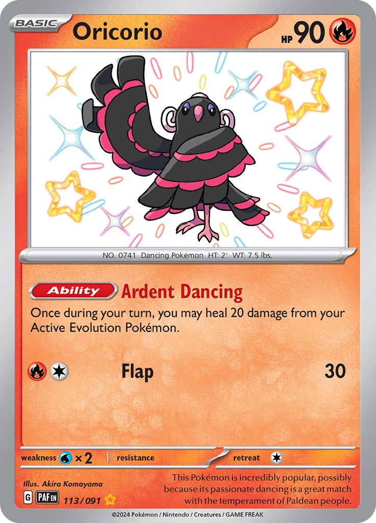 Oricorio (113/091) [Scarlet & Violet: Paldean Fates] | Exor Games Summserside