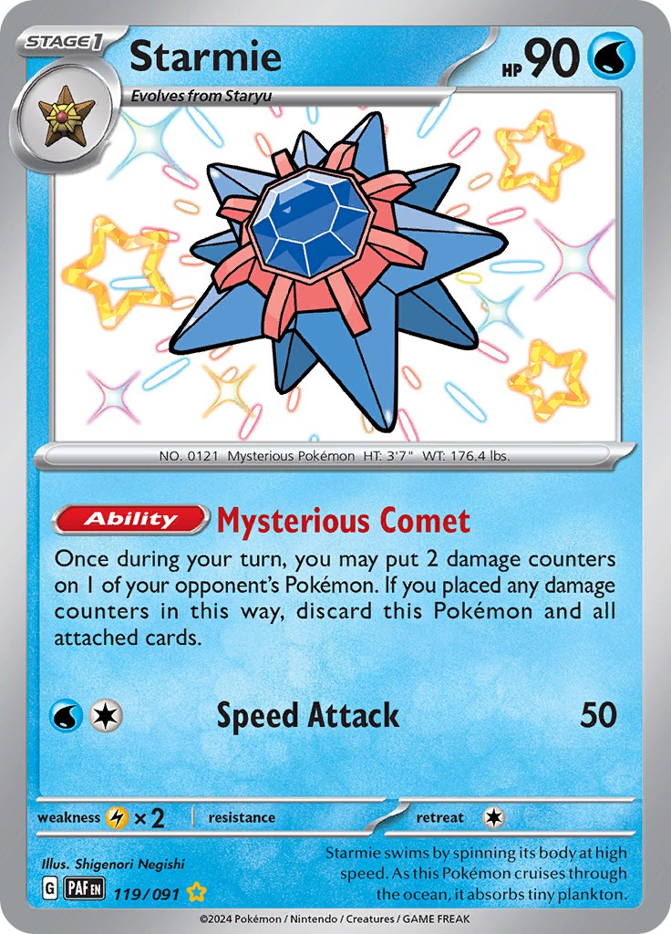 Starmie (119/091) [Scarlet & Violet: Paldean Fates] | Exor Games Summserside