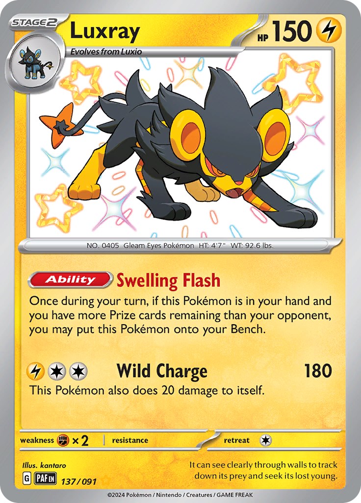 Luxray (137/091) [Scarlet & Violet: Paldean Fates] | Exor Games Summserside