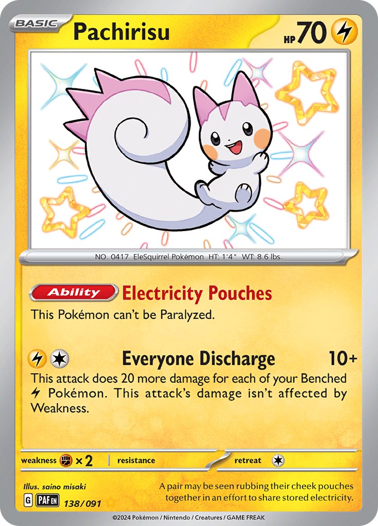 Pachirisu (138/091) [Scarlet & Violet: Paldean Fates] | Exor Games Summserside