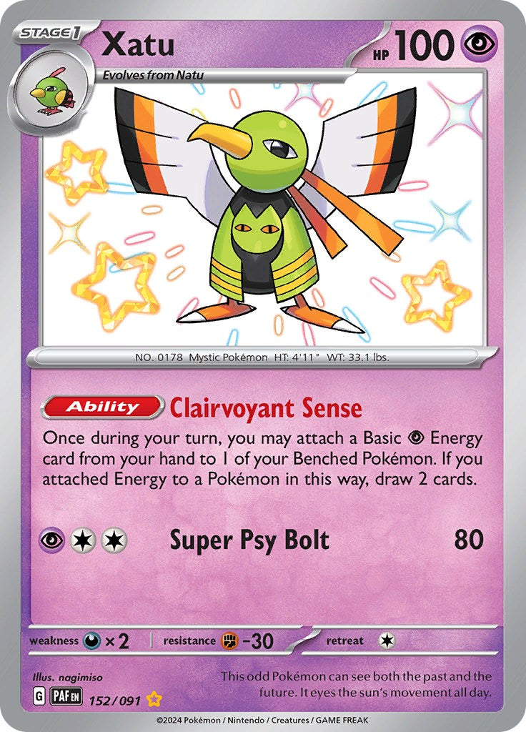 Xatu (152/091) [Scarlet & Violet: Paldean Fates] | Exor Games Summserside