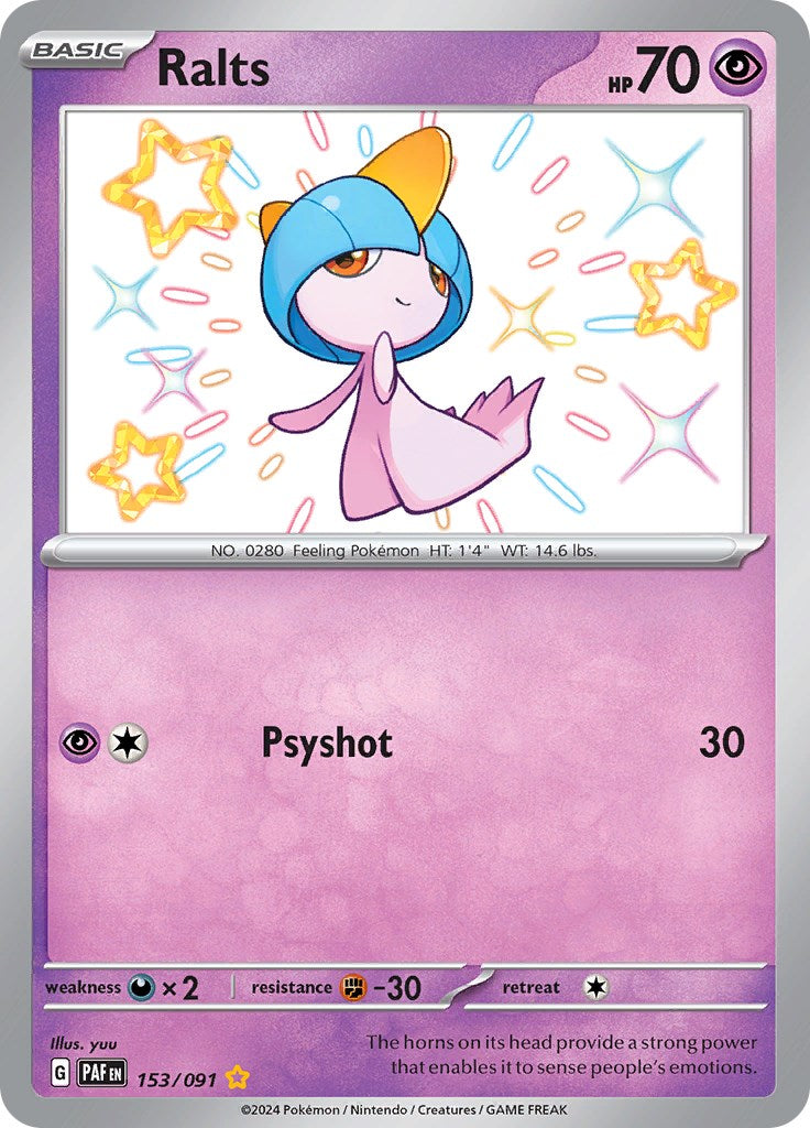 Ralts (153/091) [Scarlet & Violet: Paldean Fates] | Exor Games Summserside