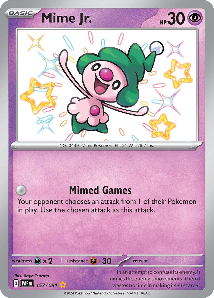 Mime Jr. (157/091) [Scarlet & Violet: Paldean Fates] | Exor Games Summserside