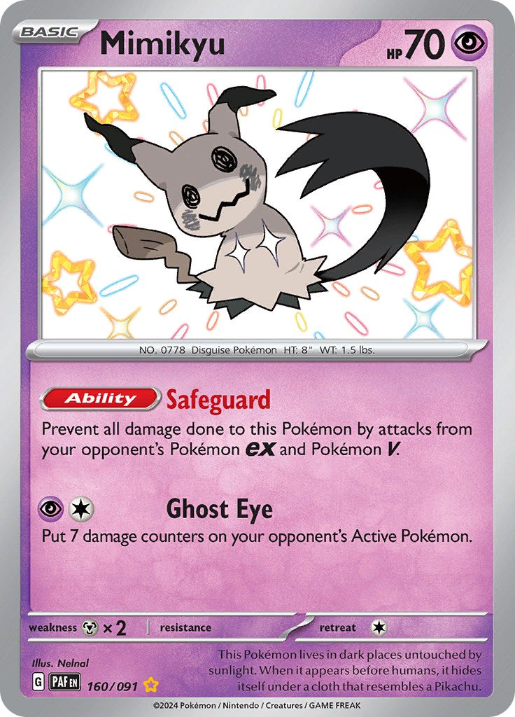 Mimikyu -160/091 [Scarlet & Violet: Paldean Fates] | Exor Games Summserside