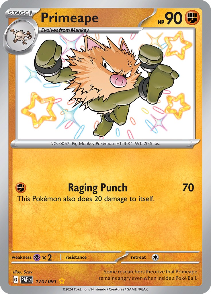 Primeape (170/091) [Scarlet & Violet: Paldean Fates] | Exor Games Summserside