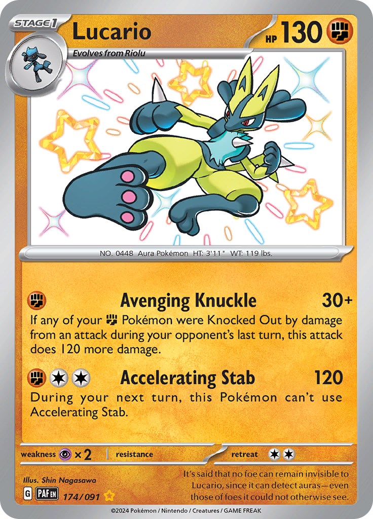 Lucario (174/091) [Scarlet & Violet: Paldean Fates] | Exor Games Summserside