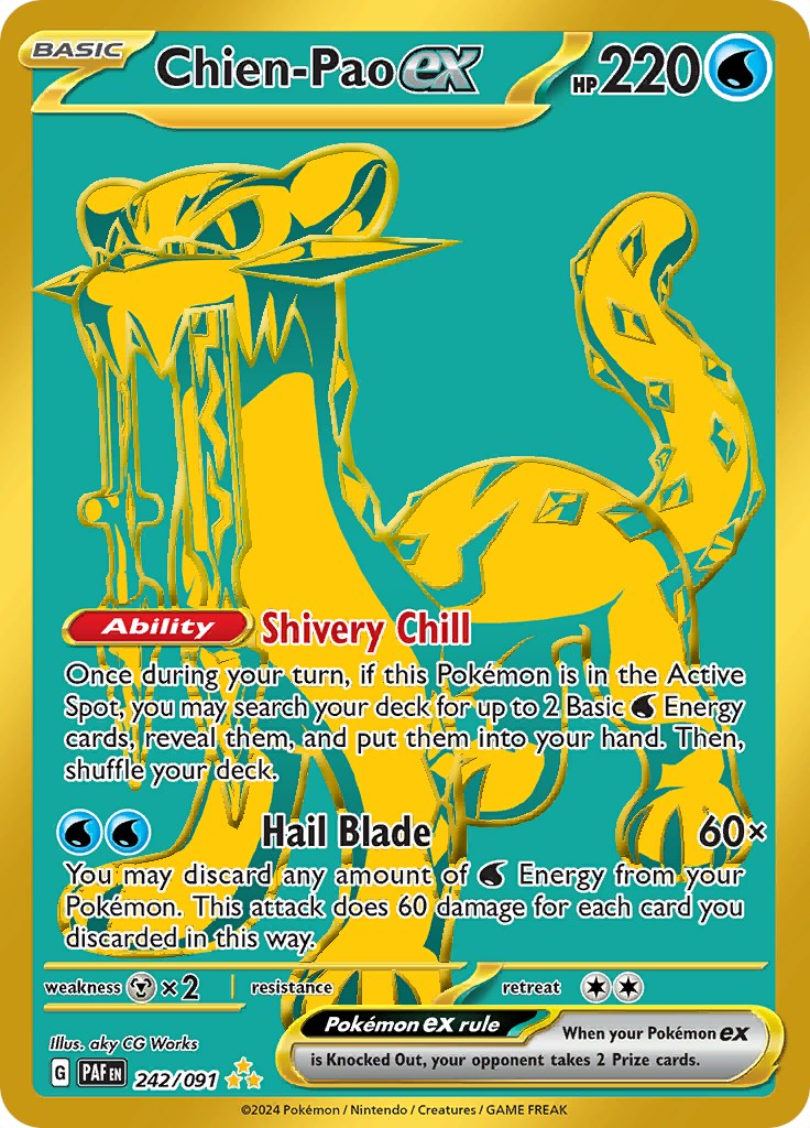 Chien-Pao ex (242/091) [Scarlet & Violet: Paldean Fates] | Exor Games Summserside