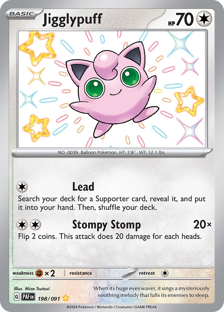 Jigglypuff (198/091) [Scarlet & Violet: Paldean Fates] | Exor Games Summserside