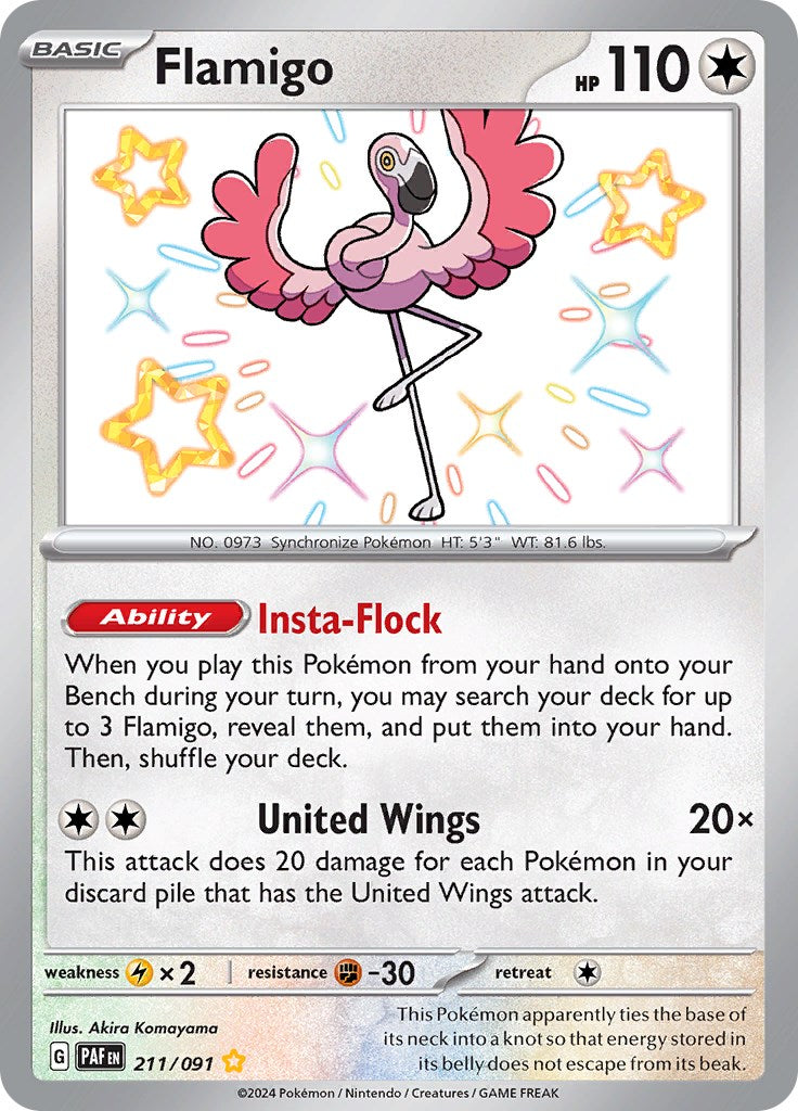 Flamigo (211/091) [Scarlet & Violet: Paldean Fates] | Exor Games Summserside