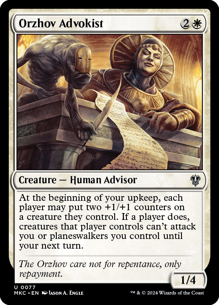 Orzhov Advokist [Murders at Karlov Manor Commander] | Exor Games Summserside