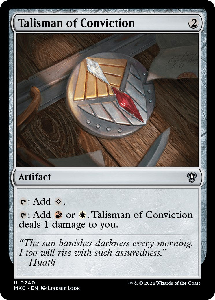 Talisman of Conviction [Murders at Karlov Manor Commander] | Exor Games Summserside