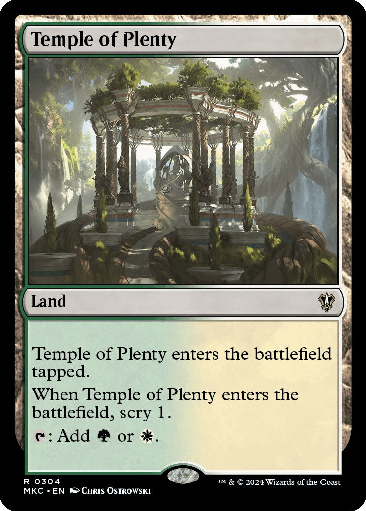 Temple of Plenty [Murders at Karlov Manor Commander] | Exor Games Summserside