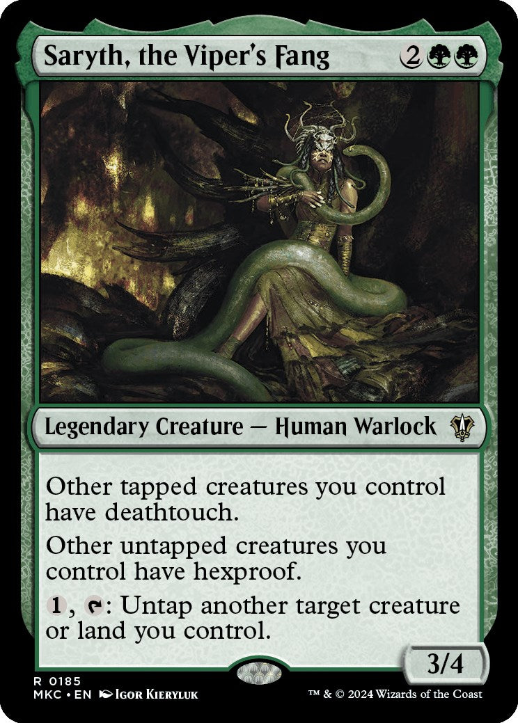 Saryth, the Viper's Fang [Murders at Karlov Manor Commander] | Exor Games Summserside