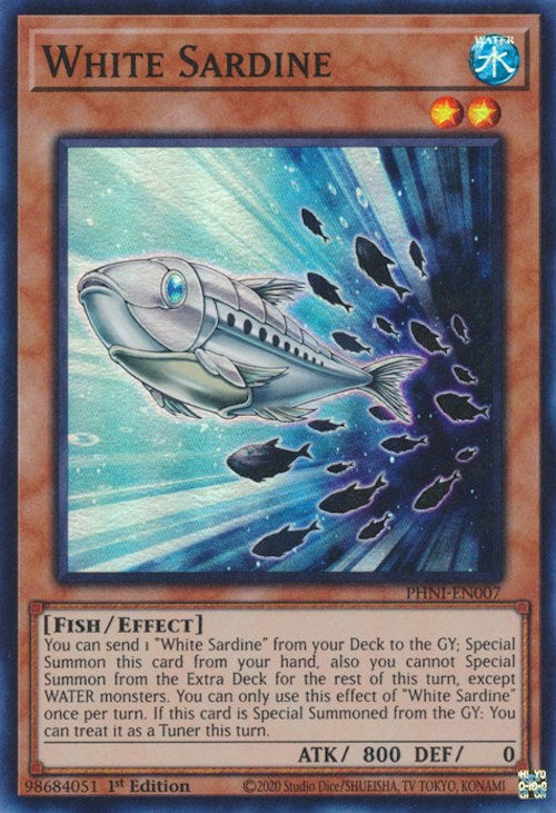 White Sardine [PHNI-EN007] Super Rare | Exor Games Summserside