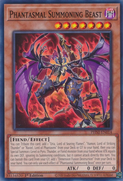 Phantasmal Summoning Beast [PHNI-EN014] Common | Exor Games Summserside