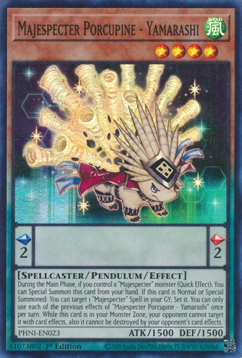 Majespecter Porcupine - Yamarashi [PHNI-EN023] Super Rare | Exor Games Summserside