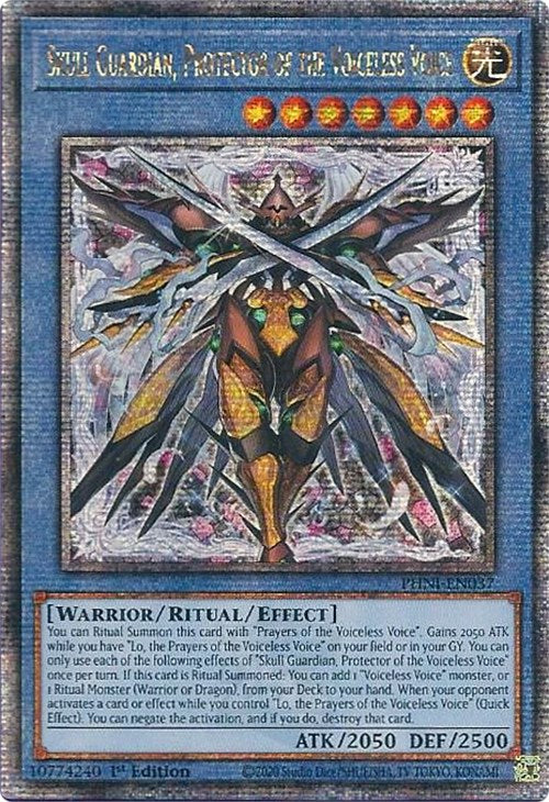 Skull Guardian, Protector of the Voiceless Voice [PHNI-EN037] Quarter Century Secret Rare | Exor Games Summserside