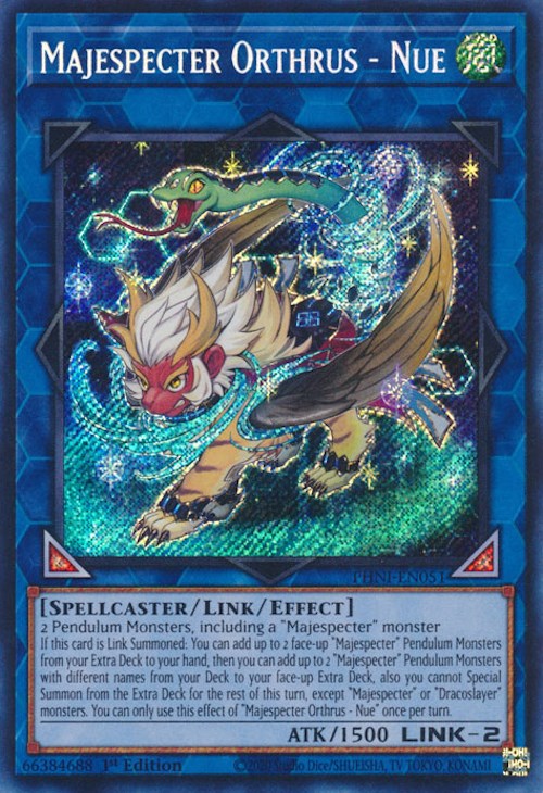 Majespecter Orthrus - Nue [PHNI-EN051] Secret Rare | Exor Games Summserside