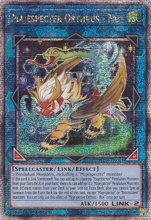 Majespecter Orthrus - Nue [PHNI-EN051] Quarter Century Secret Rare | Exor Games Summserside