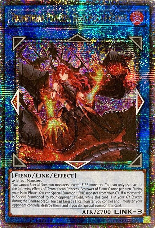 Promethean Princess, Bestower of Flames [PHNI-EN052] Quarter Century Secret Rare | Exor Games Summserside