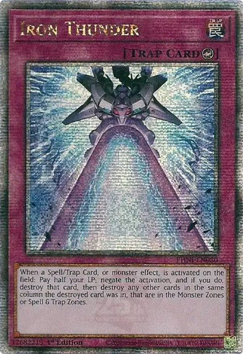 Iron Thunder [PHNI-EN080] Quarter Century Secret Rare | Exor Games Summserside