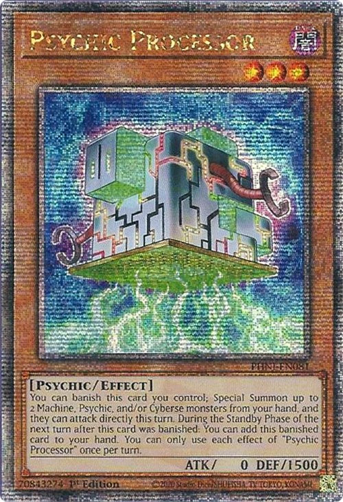 Psychic Processor [PHNI-EN081] Quarter Century Secret Rare | Exor Games Summserside