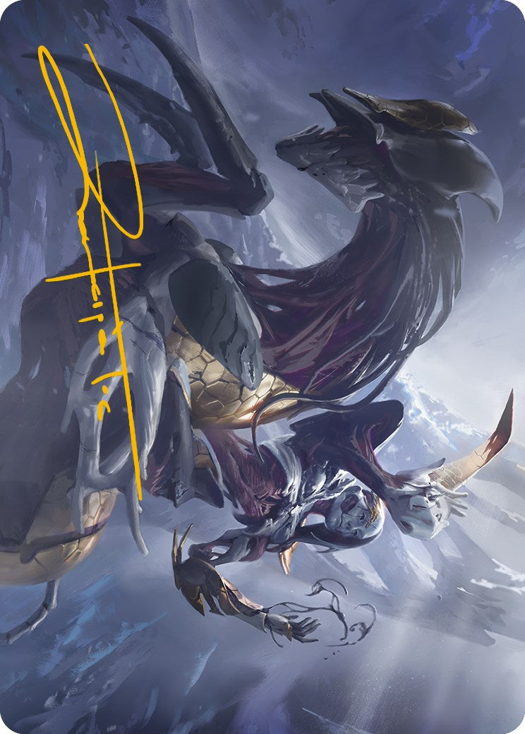 Ria Ivor, Bane of Bladehold Art Card (Gold-Stamped Signature) [Phyrexia: All Will Be One Art Series] | Exor Games Summserside