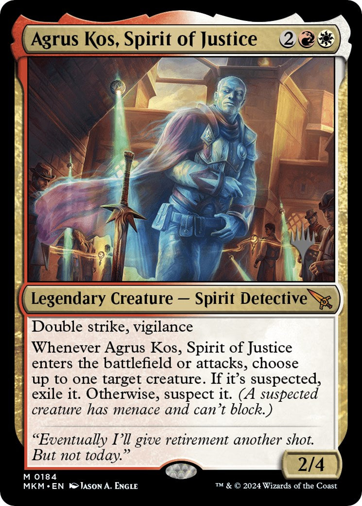 Agrus Kos, Spirit of Justice (Promo Pack) [Murders at Karlov Manor Promos] | Exor Games Summserside