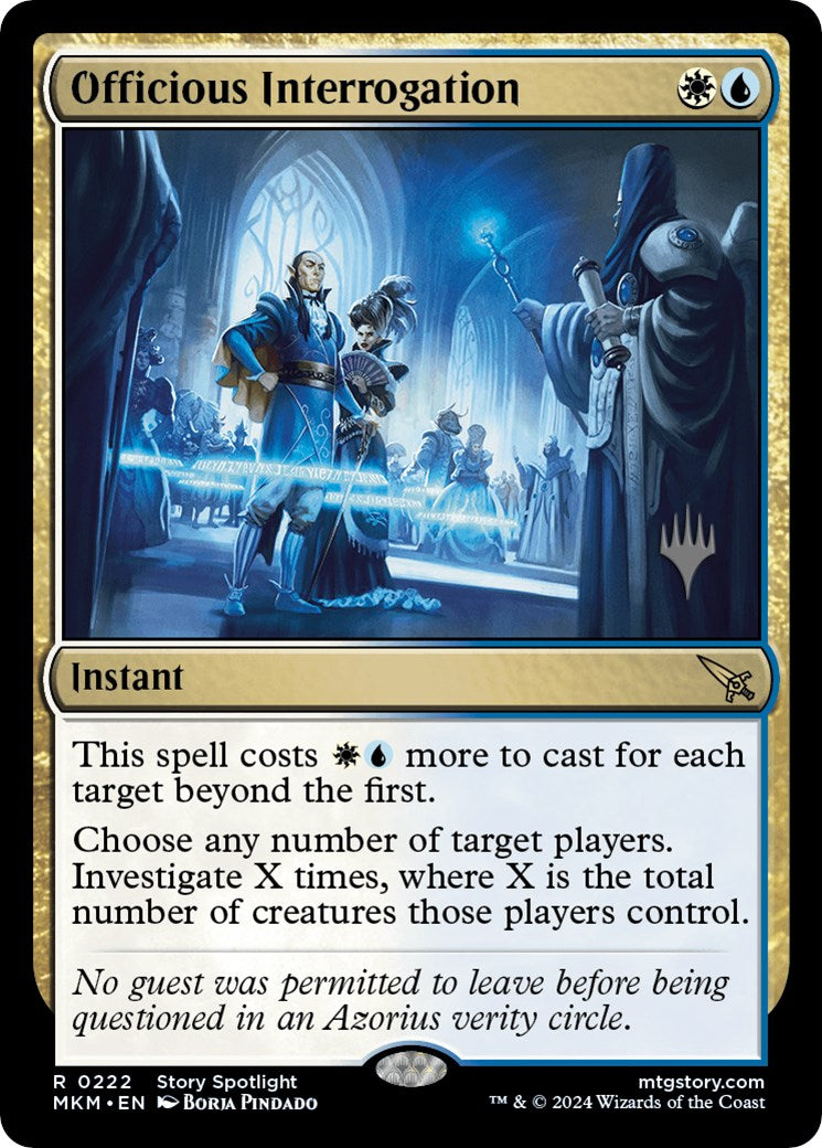 Officious Interrogation (Promo Pack) [Murders at Karlov Manor Promos] | Exor Games Summserside