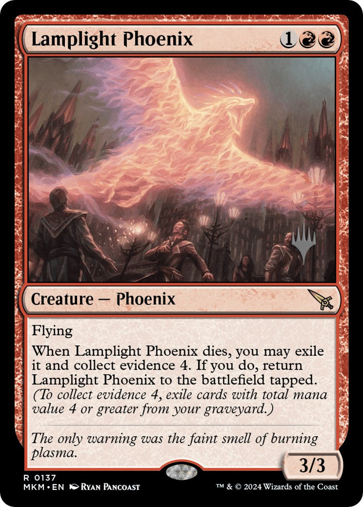 Lamplight Phoenix (Promo Pack) [Murders at Karlov Manor Promos] | Exor Games Summserside