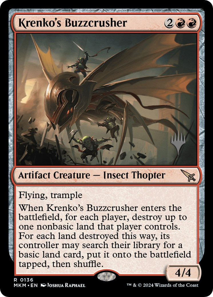 Krenko's Buzzcrusher (Promo Pack) [Murders at Karlov Manor Promos] | Exor Games Summserside