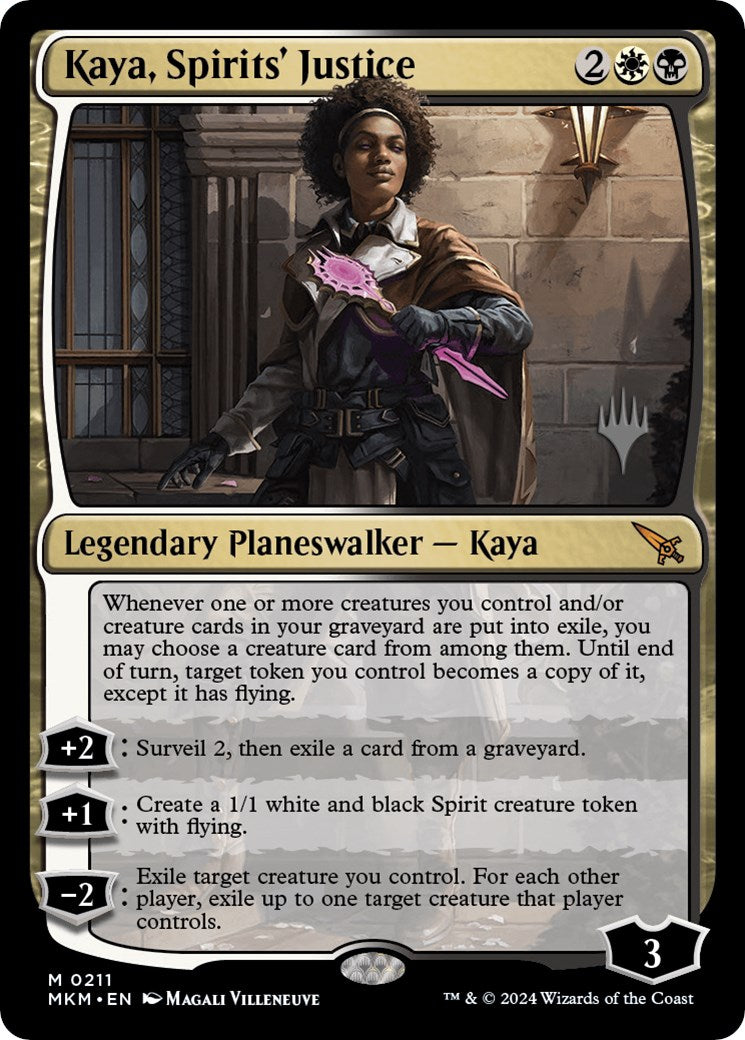 Kaya, Spirits' Justice (Promo Pack) [Murders at Karlov Manor Promos] | Exor Games Summserside