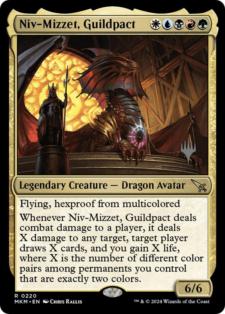 Niv-Mizzet, Guildpact (Promo Pack) [Murders at Karlov Manor Promos] | Exor Games Summserside