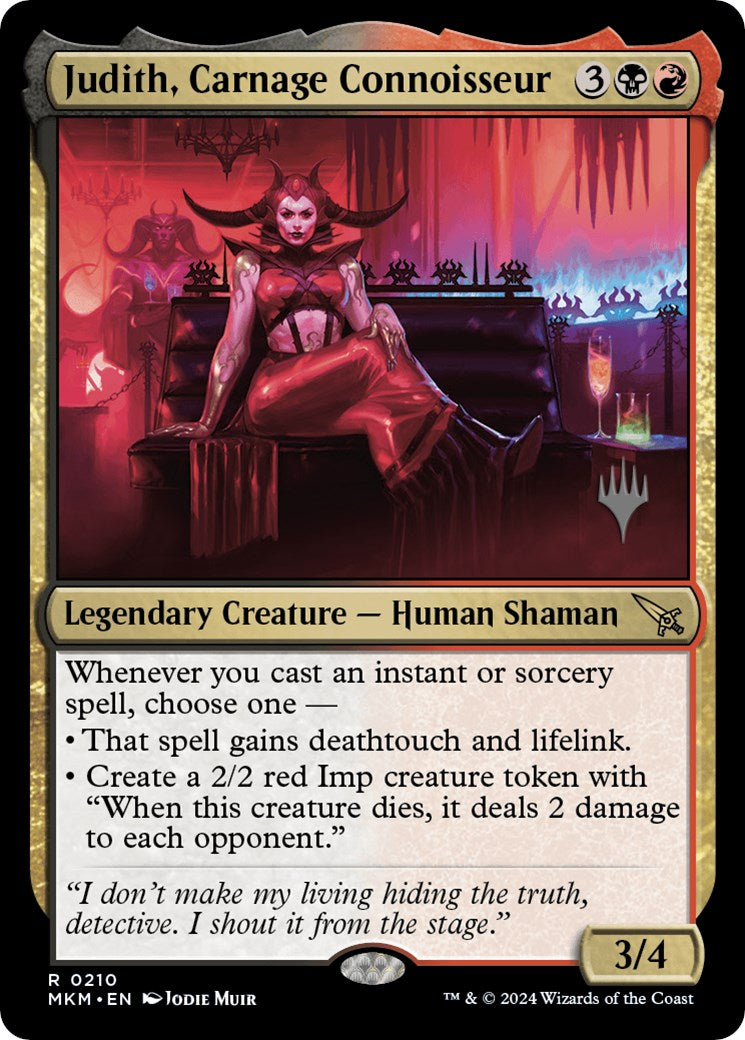 Judith, Carnage Connoisseur (Promo Pack) [Murders at Karlov Manor Promos] | Exor Games Summserside