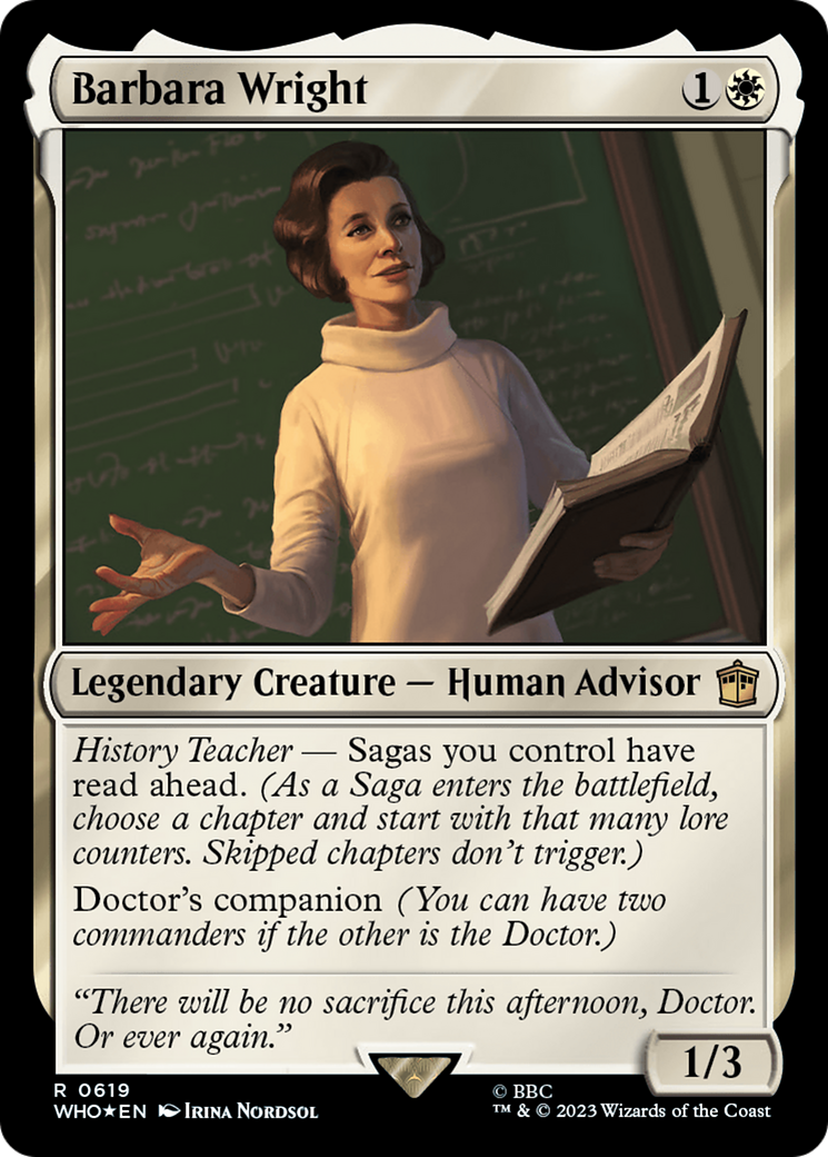 Barbara Wright (Surge Foil) [Doctor Who] | Exor Games Summserside