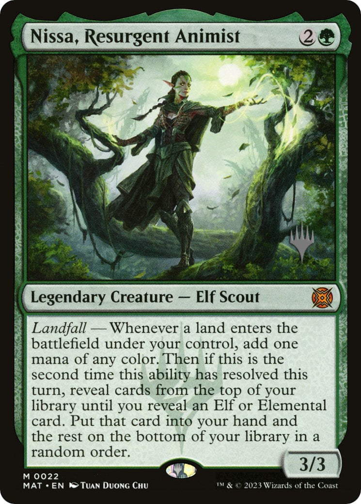 Nissa, Resurgent Animist (Promo Pack) [Murders at Karlov Manor Promos] | Exor Games Summserside