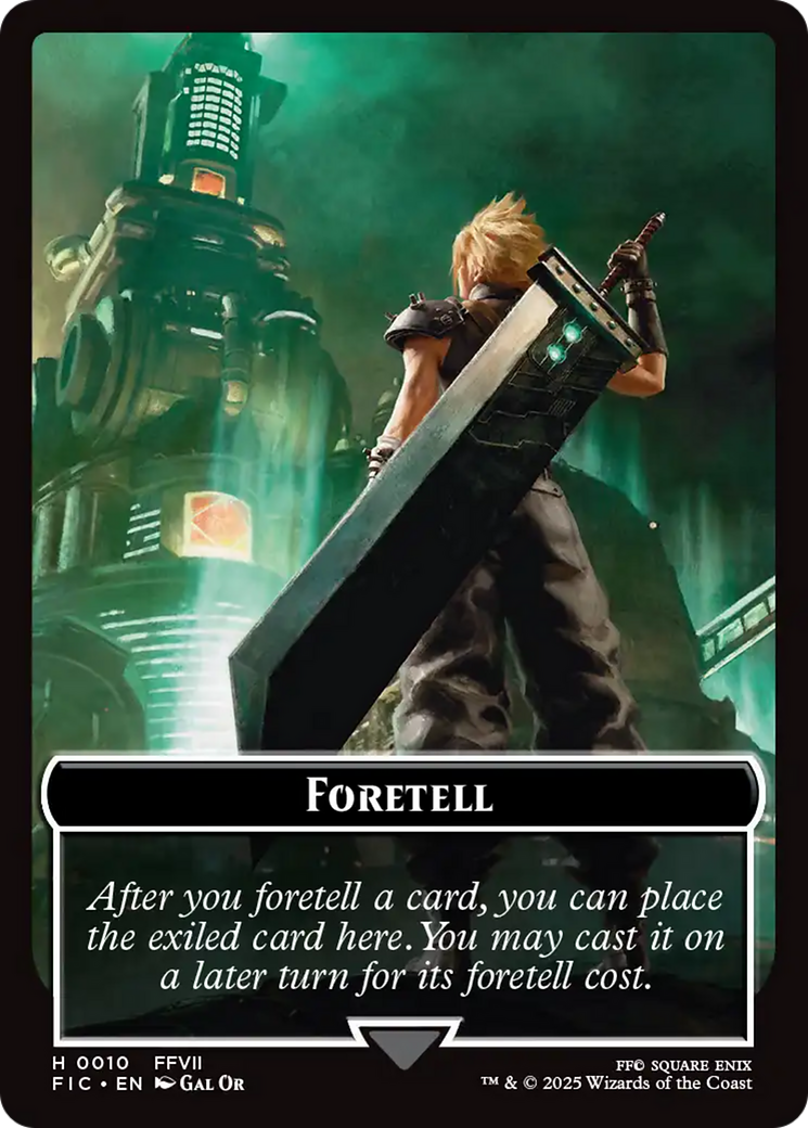 Foretell // Treasure Double-Sided Token [FINAL FANTASY Commander Tokens] | Exor Games Summserside