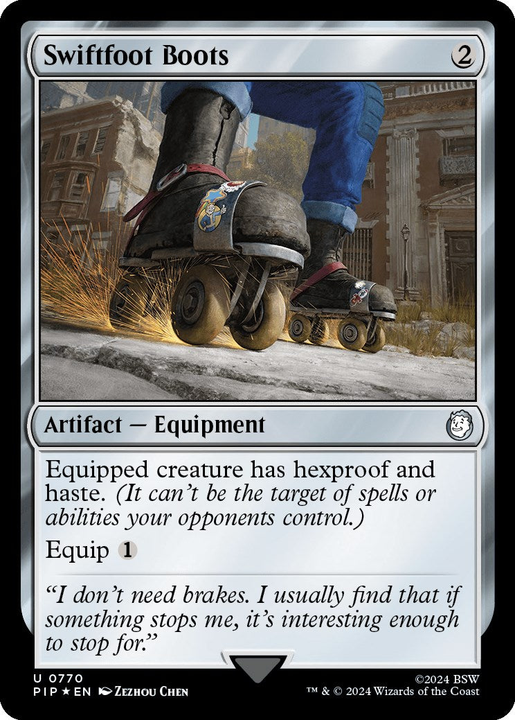 Swiftfoot Boots (Surge Foil) [Fallout] | Exor Games Summserside