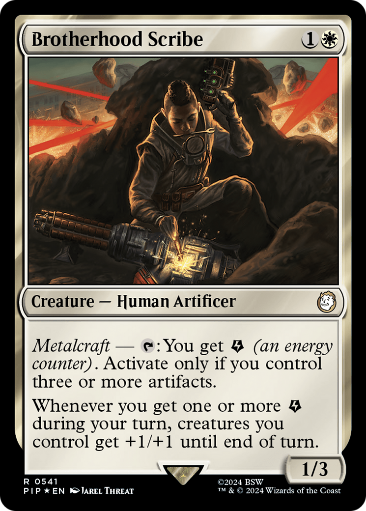 Brotherhood Scribe (Surge Foil) [Fallout] | Exor Games Summserside