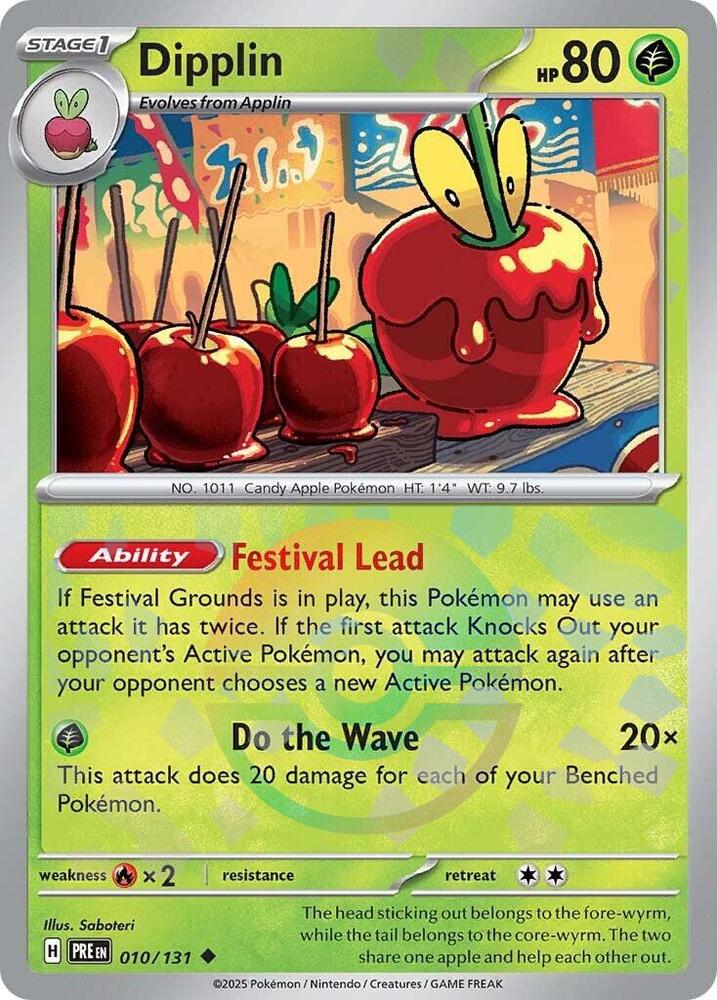Dipplin (010/131) (Poke Ball Pattern) [Scarlet & Violet: Prismatic Evolutions] | Exor Games Summserside